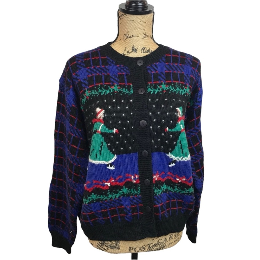 Christmas Wool Blend Skater Cardigan Sweater